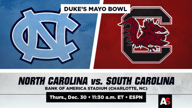 Duke's Mayo Bowl Prediction and Preview: North Carolina Tar Heels vs. South Carolina Gamecocks