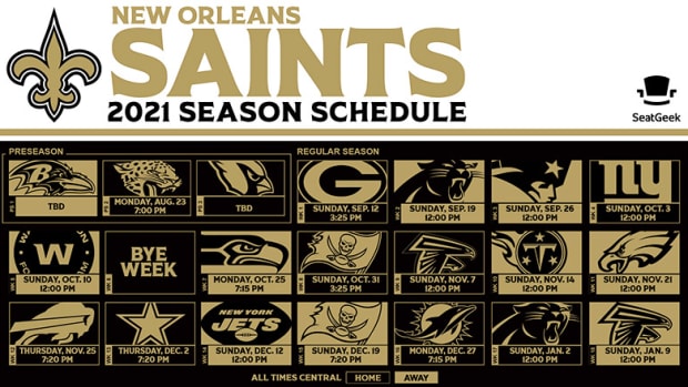 New Orleans Saints Schedule 2021