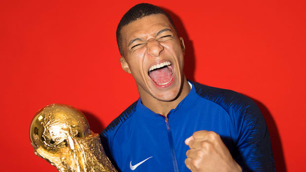 Kylian Mbappe with World Cup