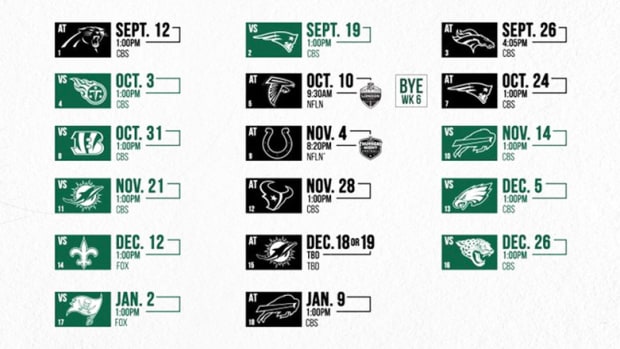 New York Jets Schedule 2021