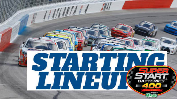 NASCAR Starting Lineup for Thursday's Super Start Batteries 400 at Kansas Speedway