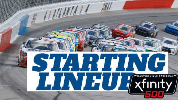 NASCAR Starting Lineup for Sunday's Xfinity 500 at Martinsville Speedway