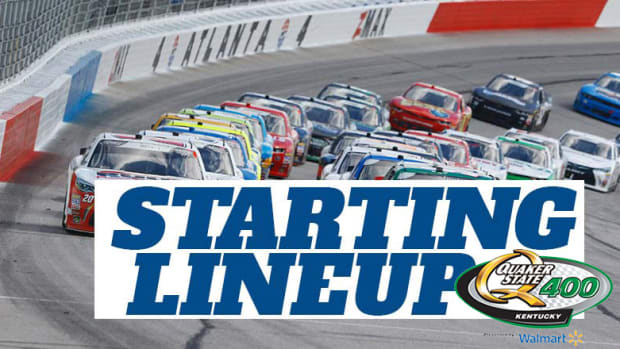 NASCAR Starting Lineup for Sunday's Quaker State 400 at Kentucky Speedway