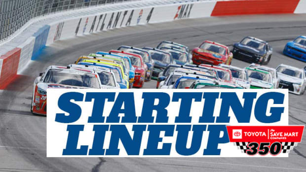 NASCAR Starting Lineup for Sunday's Toyota/Save Mart 350 at Sonoma Raceway