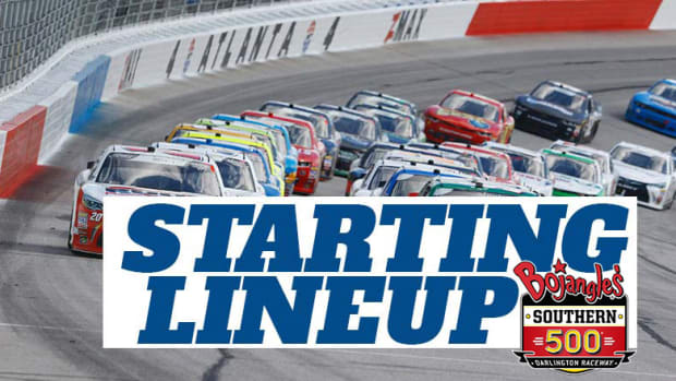 NASCAR Starting Lineup for Sunday's Bojangles' Southern 500 at Darlington Raceway
