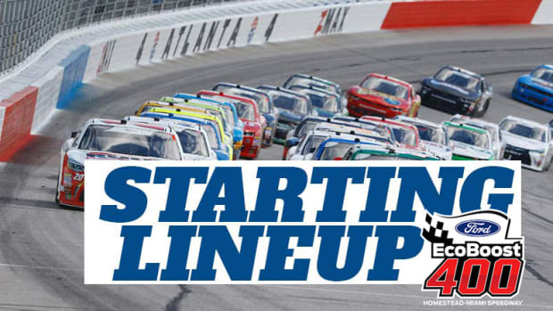 NASCAR Starting Lineup for Sunday's Ford EcoBoost 400 at Homestead-Miami Speedway