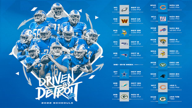 Detroit Lions 2022 Schedule