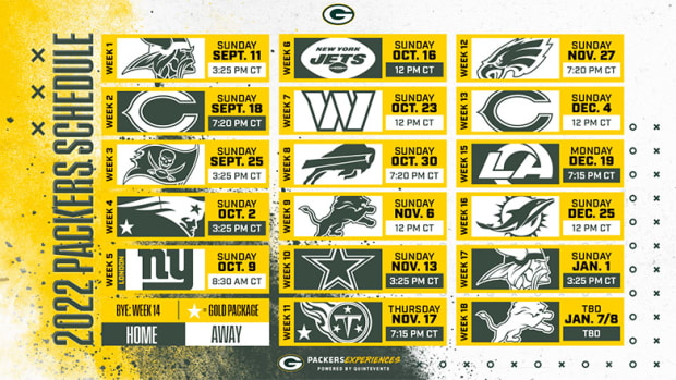 Green Bay Packers 2022 Schedule