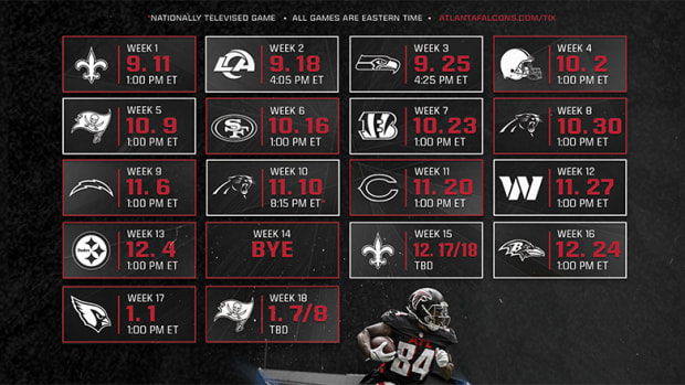 Atlanta Falcons 2022 Schedule
