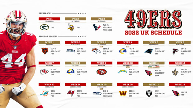 San Francisco 49ers 2022 Schedule