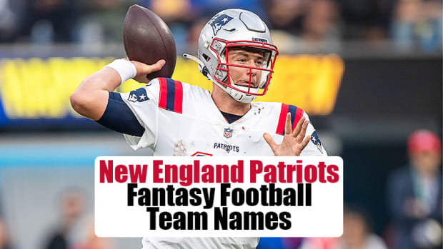 New England Patriots Fantasy Football Team Names (2022)