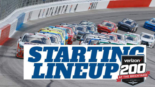 Starting Lineup for NASCAR Cup Series' Verizon 200 at the Brickyard at Indianapolis Motor Speedway Road Course