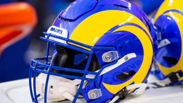 Los Angeles Rams helmet.