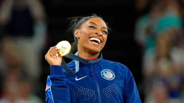 Simone Biles of the United States.