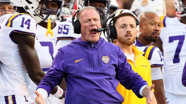 LSU Tigers head coach Brian Kelly