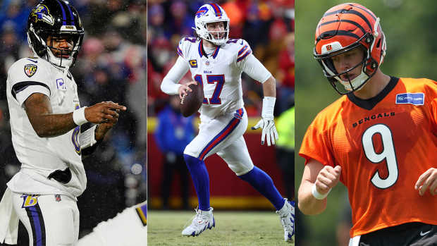 Lamar Jackson, Josh Allen, Joe Burrow