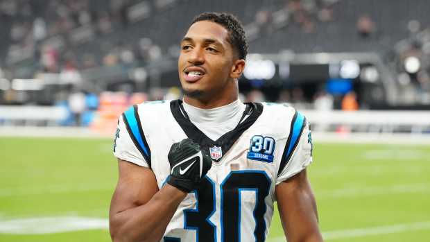 Carolina Panthers running back Chuba Hubbard