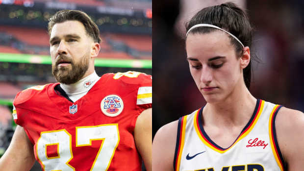 Travis Kelce Sends 4-Word Message After Landing Caitlin Clark on Podcast -  Athlon Sports