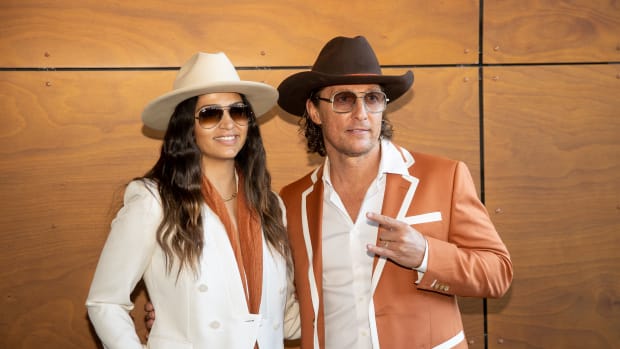 Matthew McConaughey, Wife Turn Heads Before Ohio State-Texas Cotton Bowl