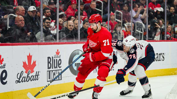 Detroit Red Wings Take Shot at Ohio State Football During Blue Jackets Game