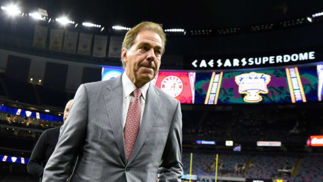 Alabama football coach Nick Saban