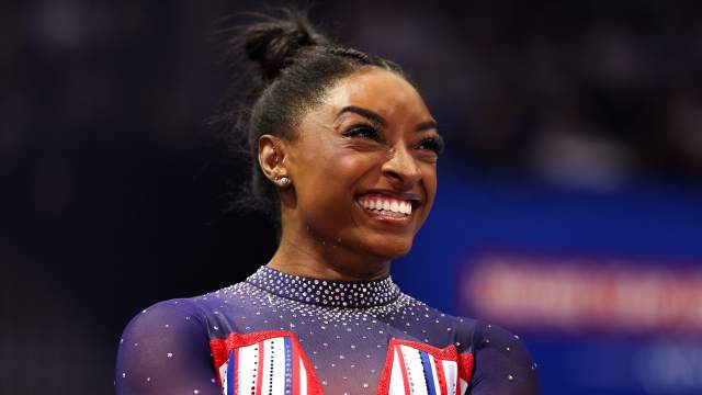 Simone Biles Received A Message From Kim Kardashian Before Olympics - Athlon Sports