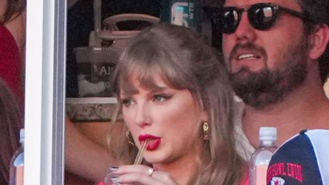 Taylor Swift cheers for the Chiefs at Arrowhead Stadium on September 15, 2024.