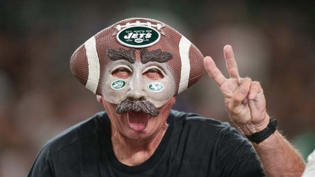 Jets' fan at Monday Night Football season opener