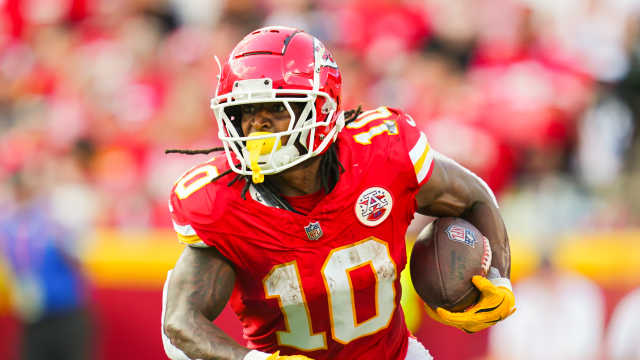 Kansas City Chiefs head coach Andy Reid announces that running back Isiah Pacheco is due to return from injury.