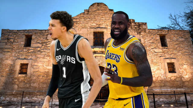 Victor Wembanyama And Lebron At The Alamo