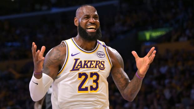 Los Angeles Lakers star LeBron James.