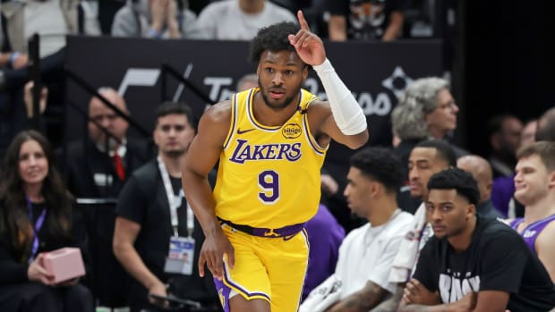 Los Angeles Lakers guard Bronny James