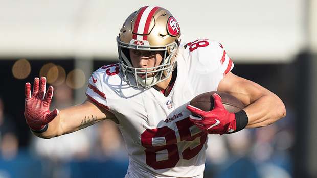 San Francisco 49ers' George Kittle Earns High Mark in ESPN Elite Rankings - Athlon Sports
