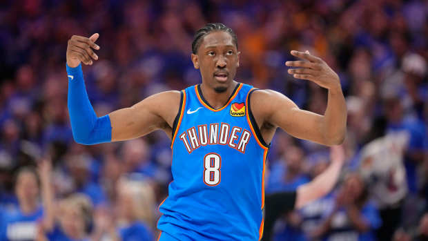 Oklahoma City Thunder forward Jalen Williams (8).