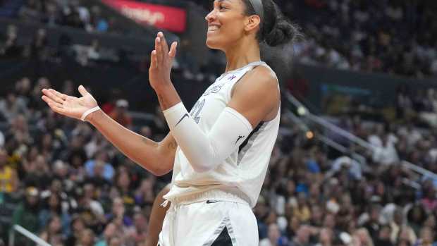 Las Vegas Aces center A'ja Wilson