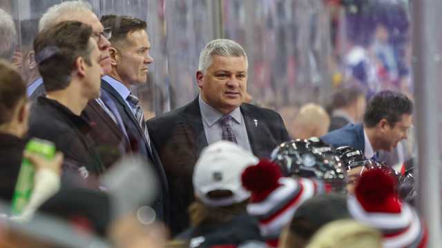 New Jersey Devils head coach Sheldon Keefe.