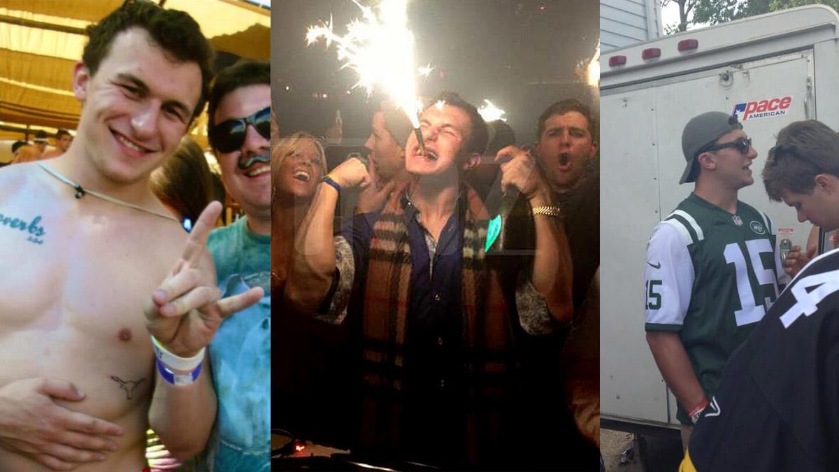 Johnny Manziel wore Tim Tebow jersey at Texas fraternity party