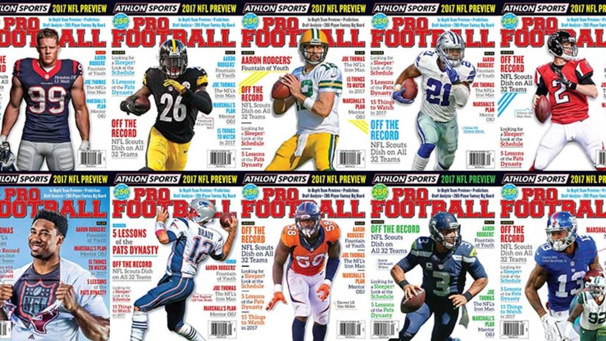 Athlon Sports 2010 NFL Pro Football Preview Magazine- New England Patriots  Cover