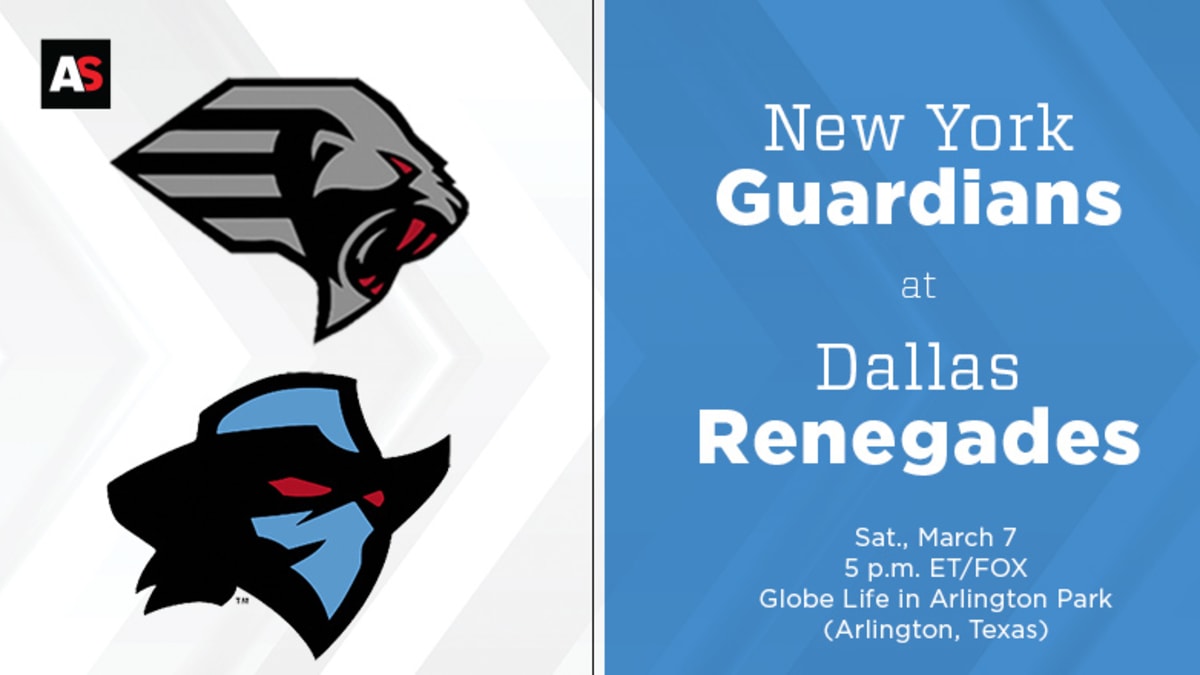 XFL: New York Guardians top Dallas Renegades on road