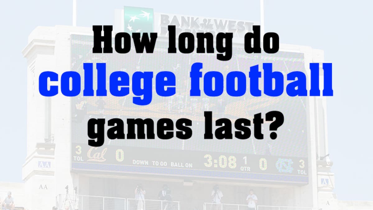 How long do college football games last? Exploring the average