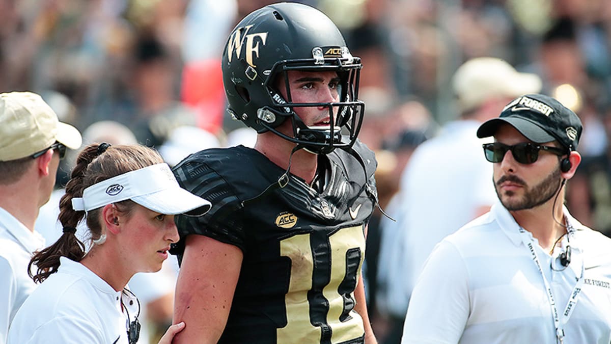 Wake Forest quarterback Jamie Newman's status to be evaluated later in the  week; Luke Masterson out for the season