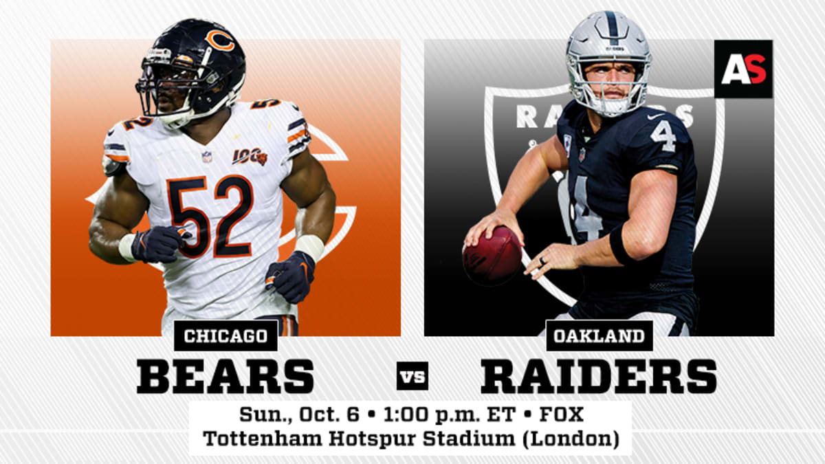 NFL London Games: Chicago Bears vs. Oakland Raiders Prediction and