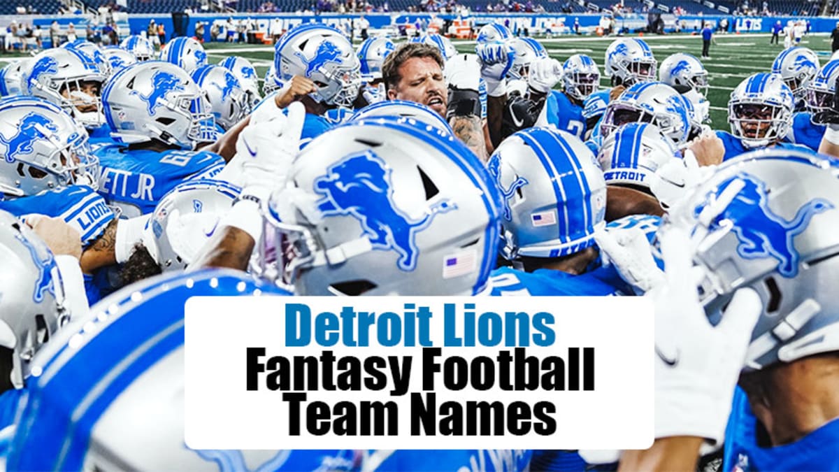 Detroit Lions Fantasy Football Team Names (2022) 