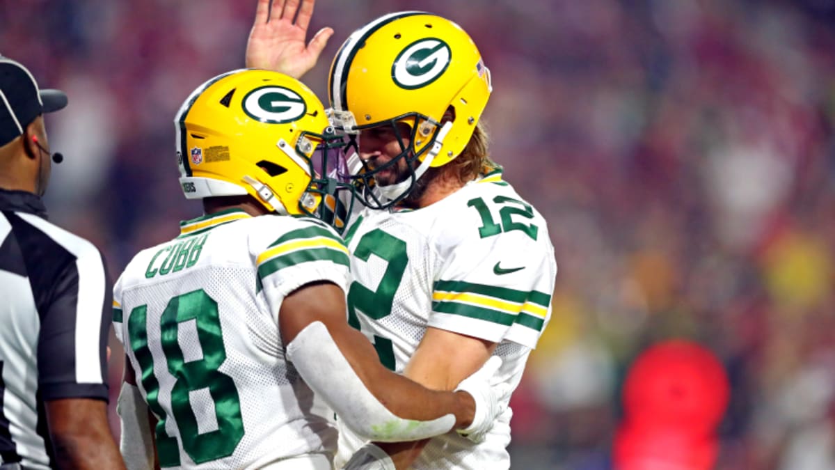 Photos: Randall Cobb shares laugh with former Packers teammate