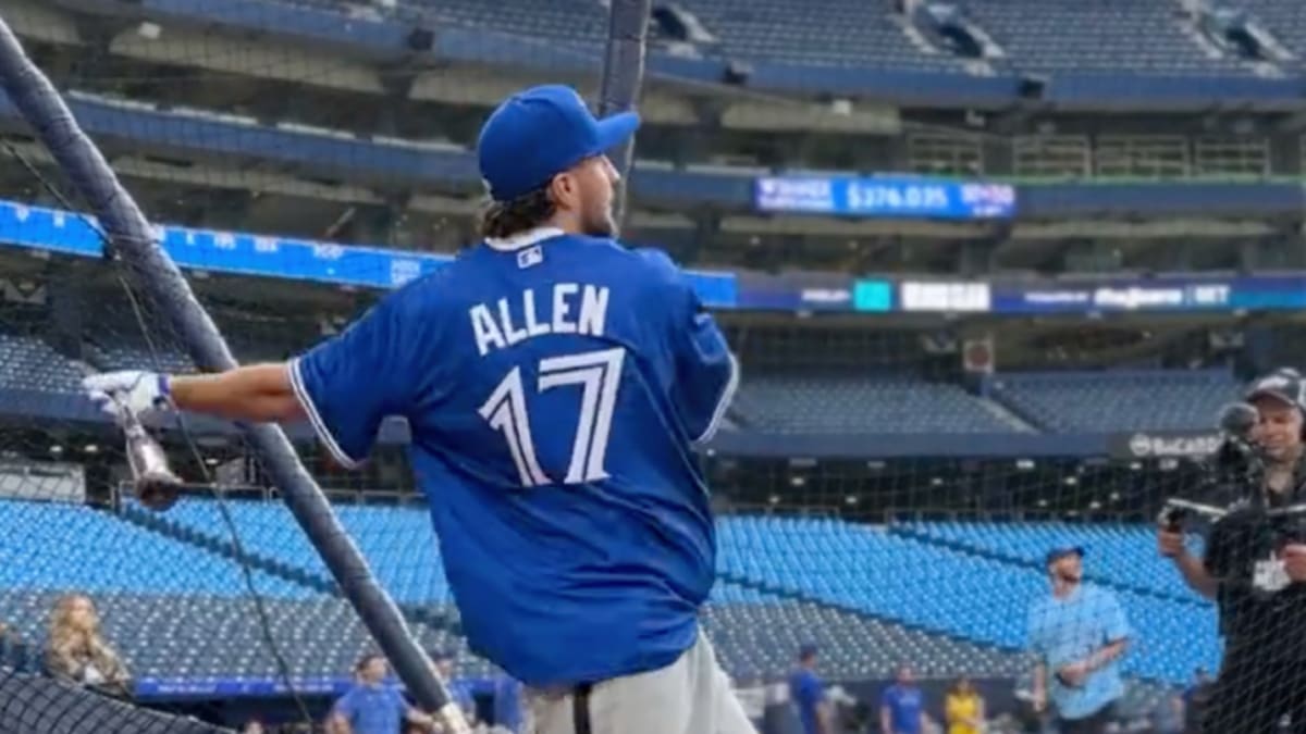 Josh Allen Chugs Beer at After Hitting Home Run [WATCH]