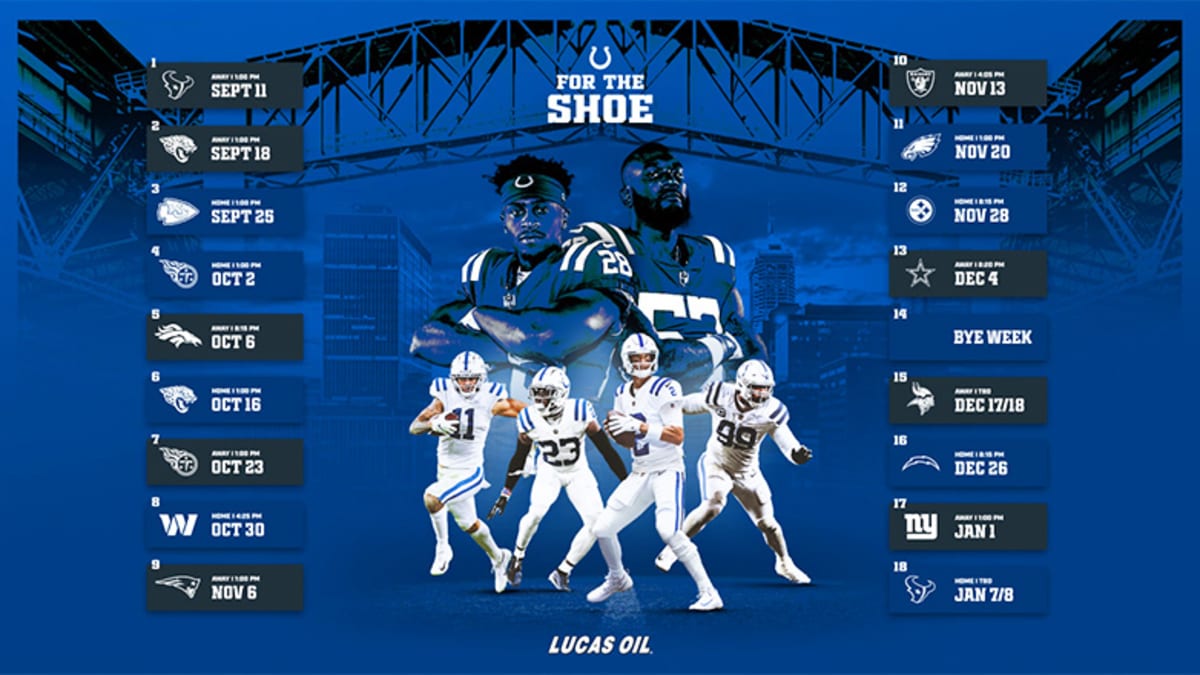 Indianapolis Colts Schedule 2022 