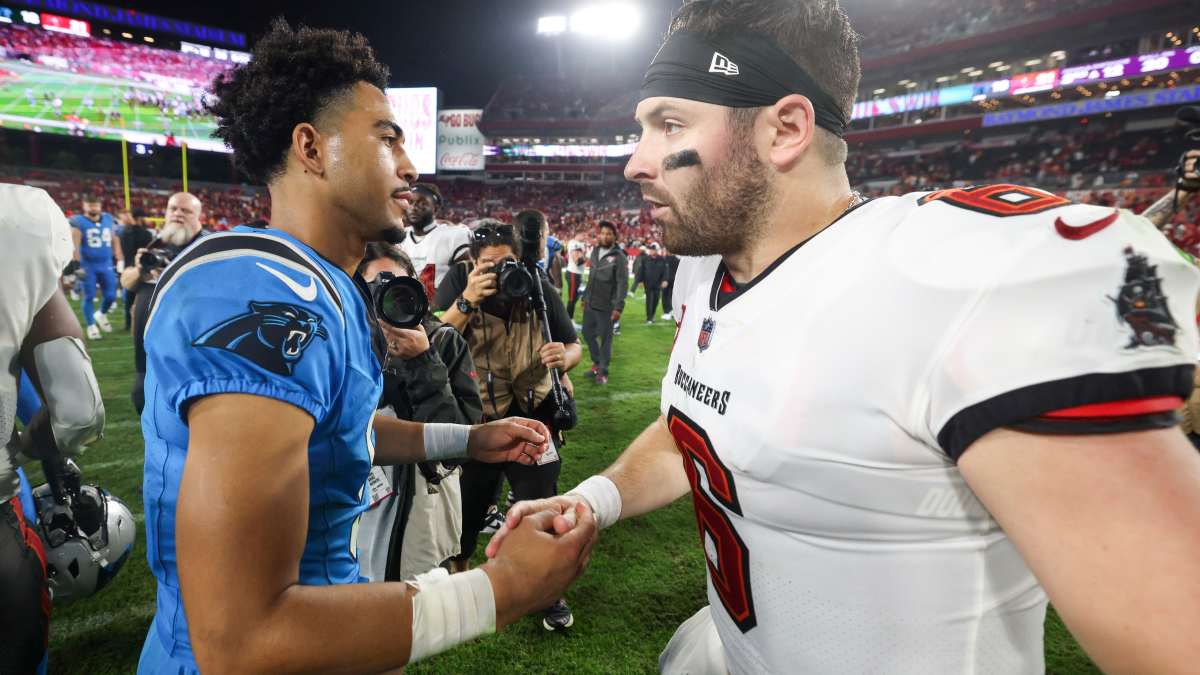 Buccaneers Defeat Panthers 26-23 in Overtime Baker Mayfield and Strong O-Line Lead the Way
