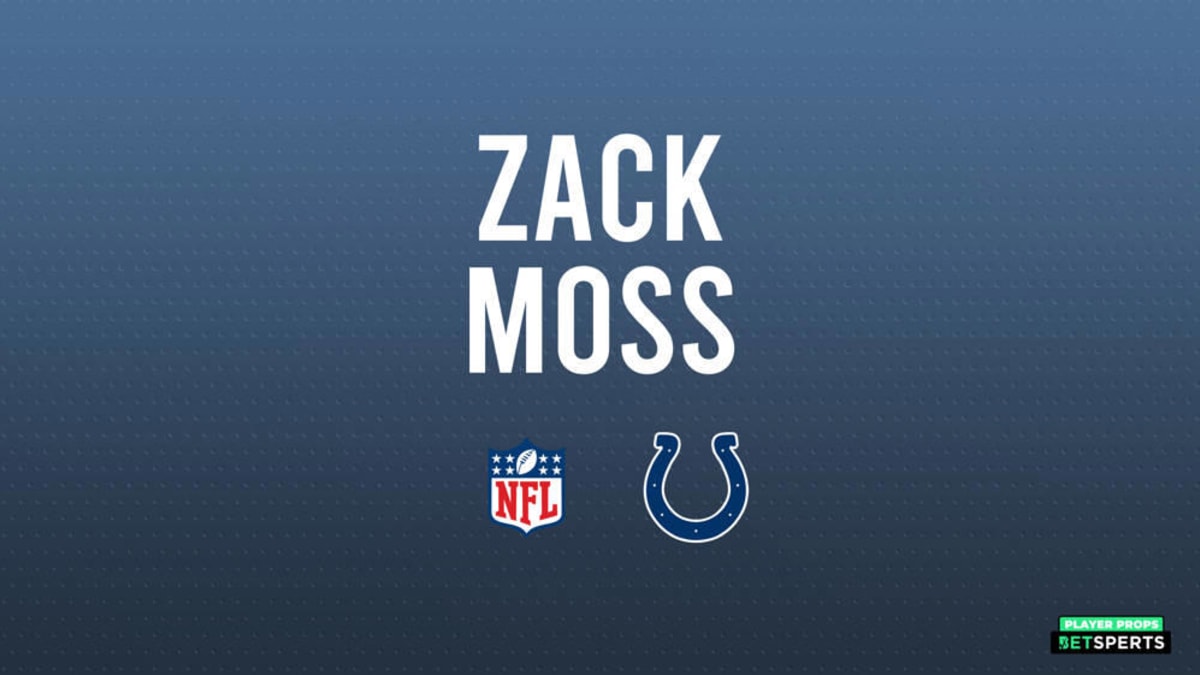 Zack Moss Odds, Bets & Player Props 