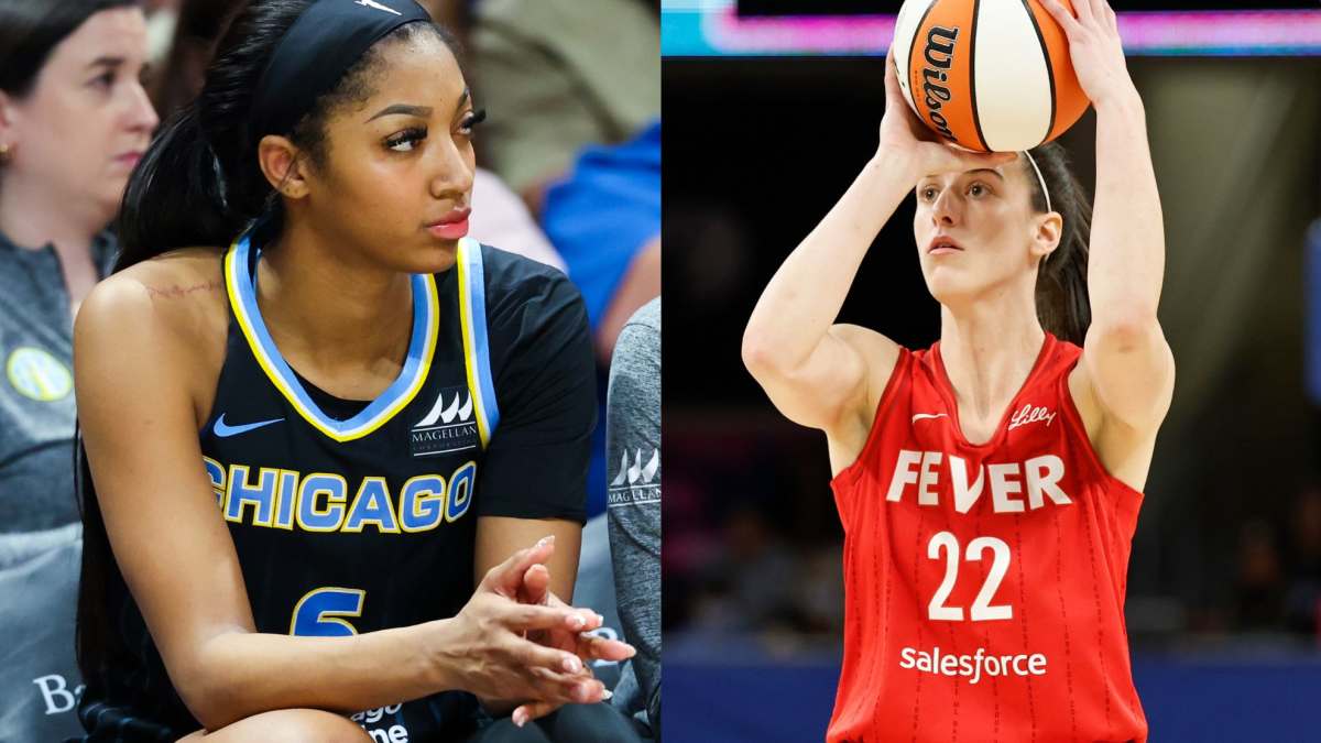 Caitlin Clark 3-Pointer Draws Angel Reese Reaction From the Bench - Athlon  Sports