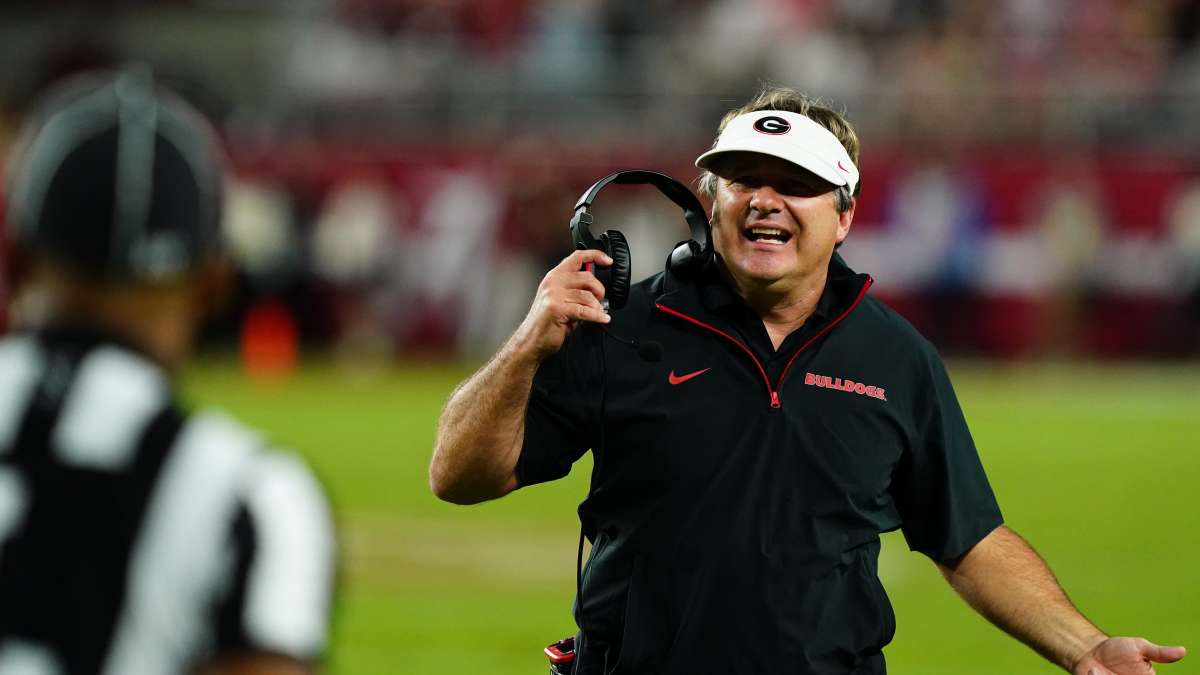 Kirby Smart's Reaction To Overturned Call During Georgia-Texas - Athlon  Sports